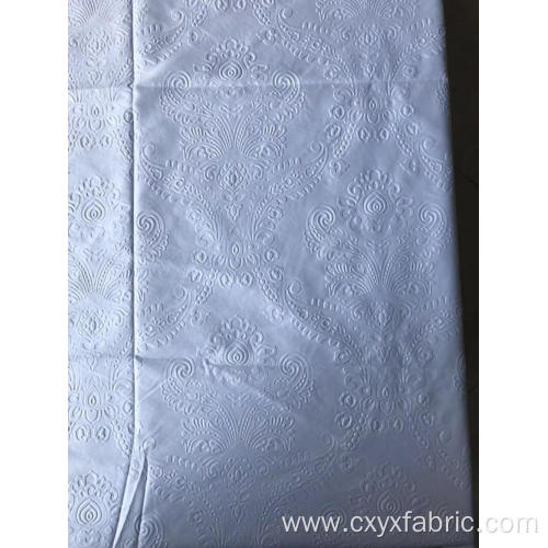 Polyester white 3d emboss microfiber fabric